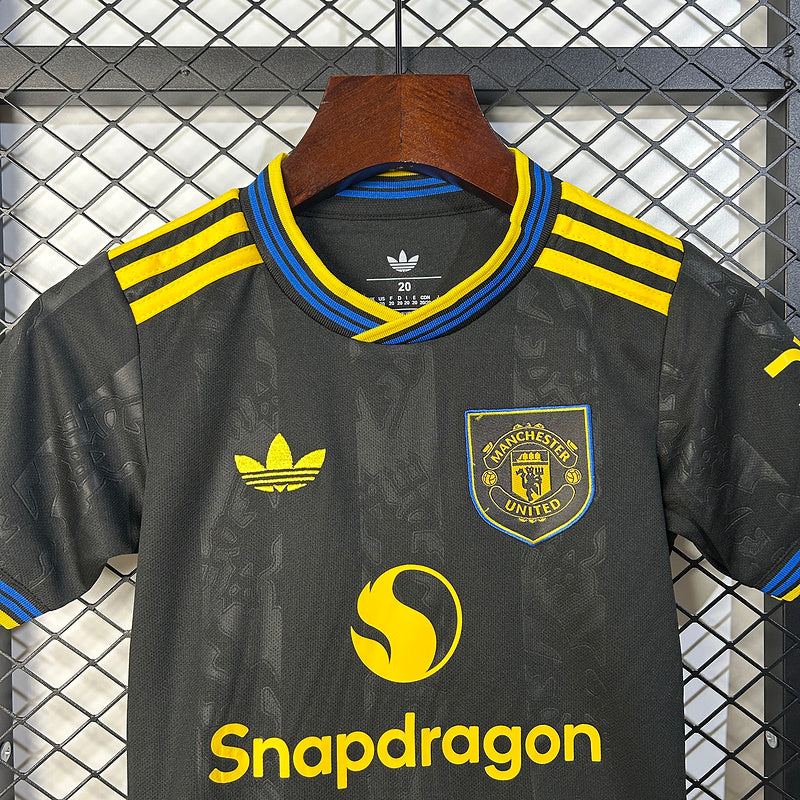 Kit Manchester United Terceiro Criança 2025/2026