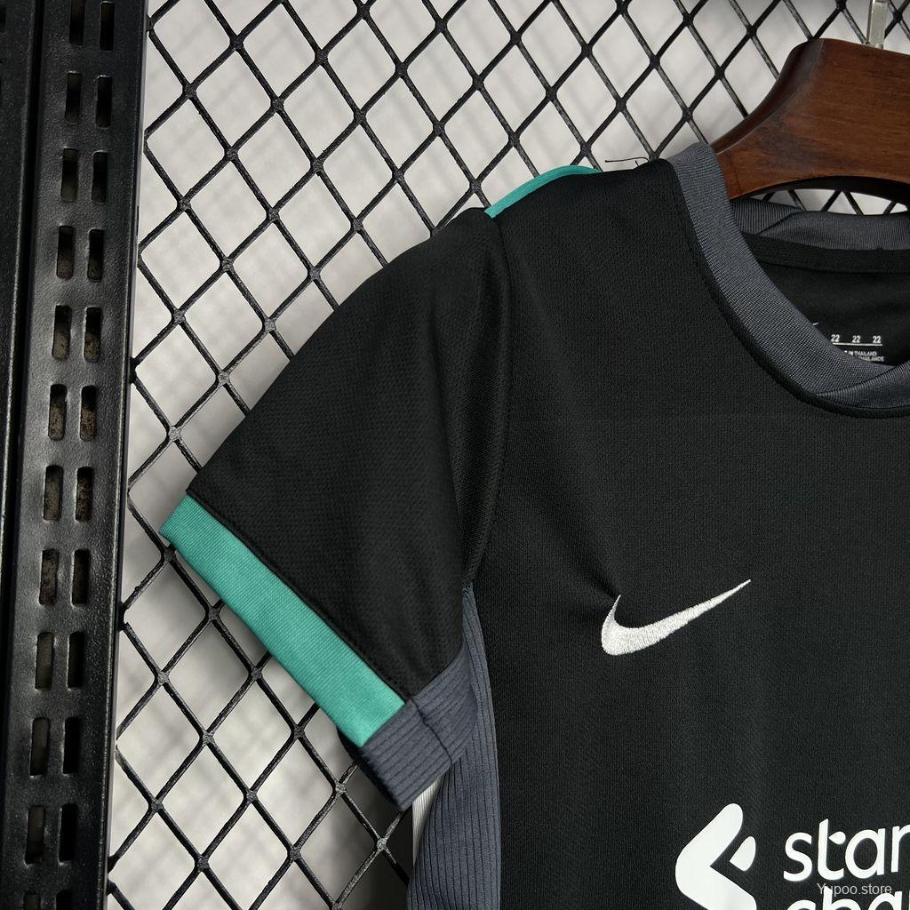 Kit Liverpool Alternativo Preto Criança 2024/2025