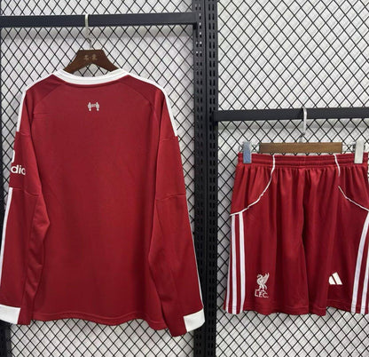 Kit Liverpool Principal Manga Comprida Criança 2025/2026