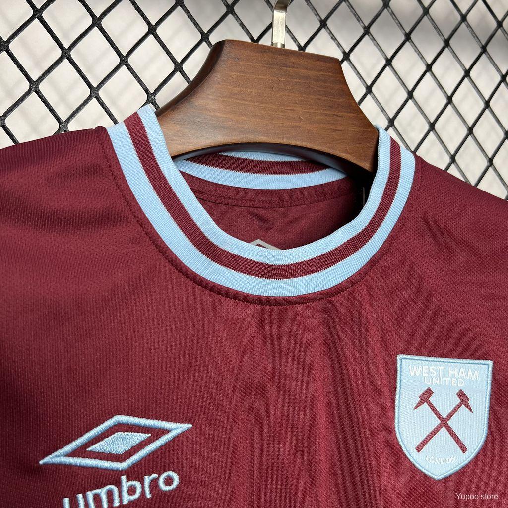 Kit West Ham Principal Criança 2024/2025