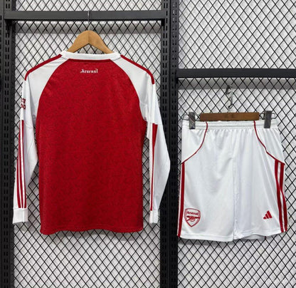 Kit Arsenal Principal Manga Comprida Criança 2025/2026