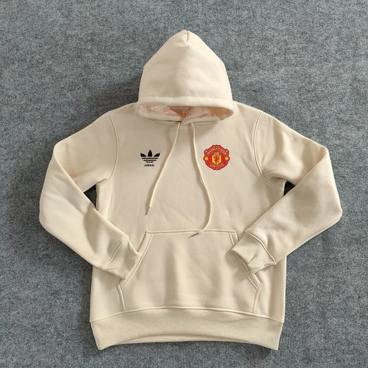 Hoodie Manchester United Creme