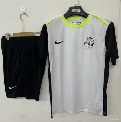 Kit Sporting Pré-Match Adulto Sem Patrocinio 2025/2026
