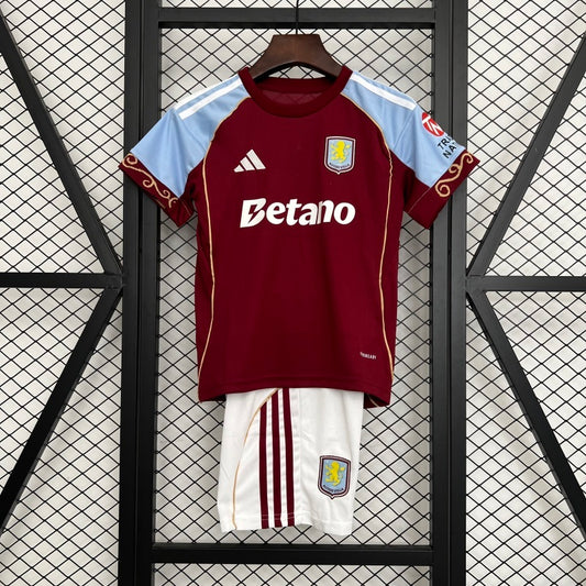 Kit Aston Villa Principal Criança 2025/2026