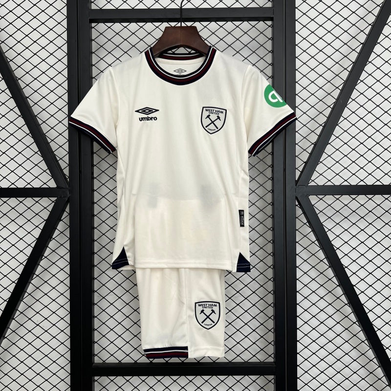 Kit West Ham Alternativo Criança 2025/2026