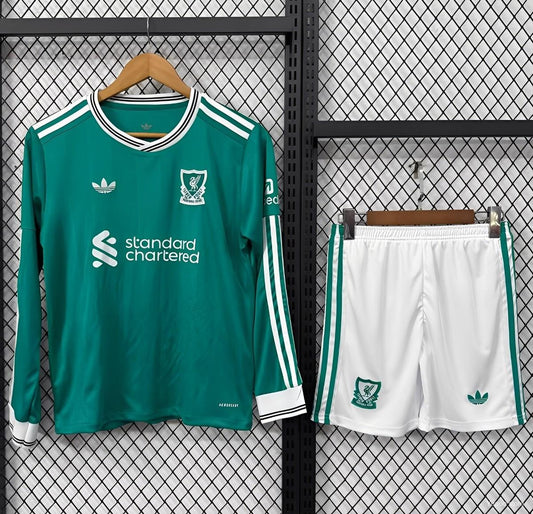 Kit Liverpool Terceiro Manga Comprida Criança 2025/2026